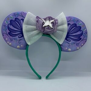 Disney princess Purple Mouse Ears Headband with Bow